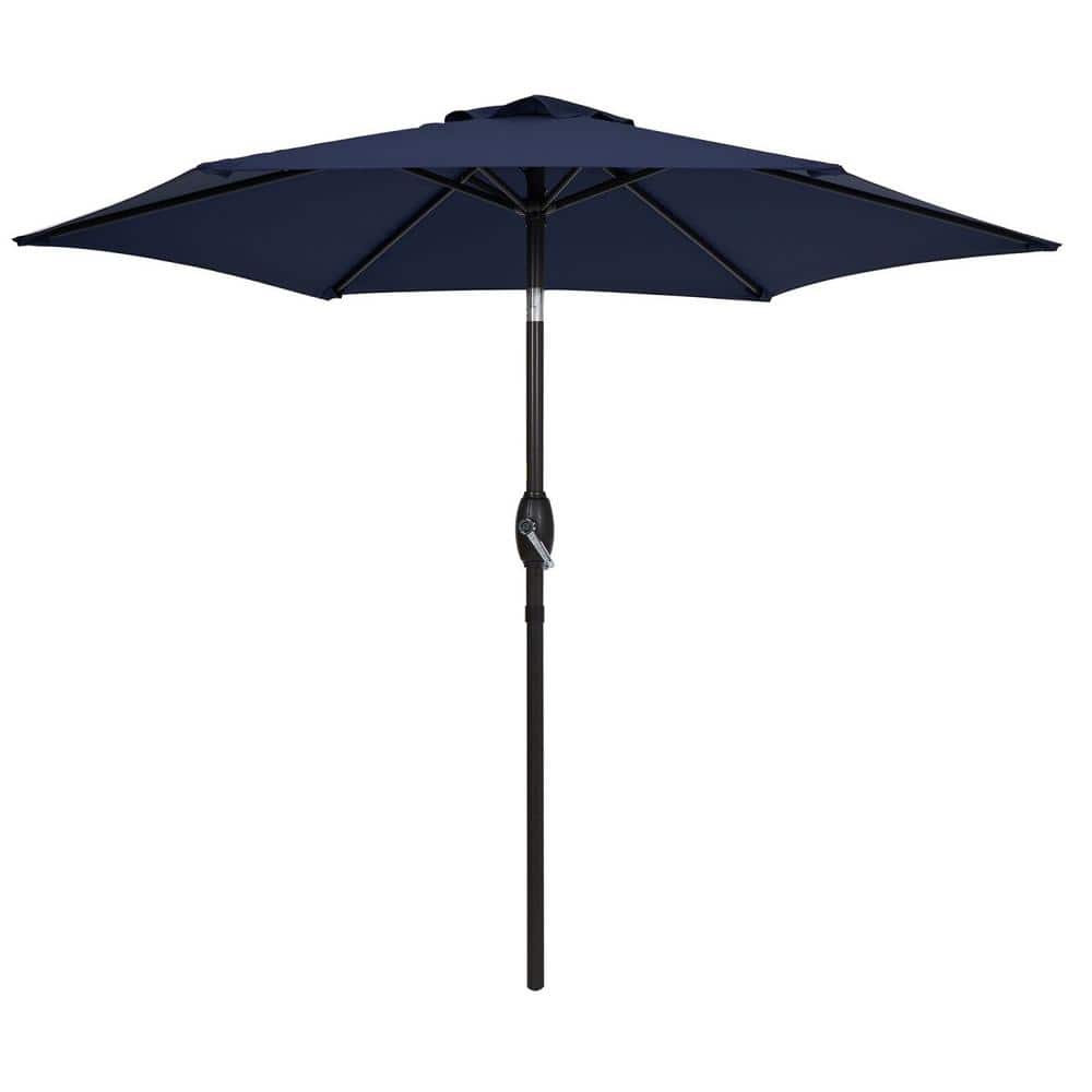 7.5 ft. Steel Pole Outdoor Market Patio Umbrella Table Umbrella with Push B