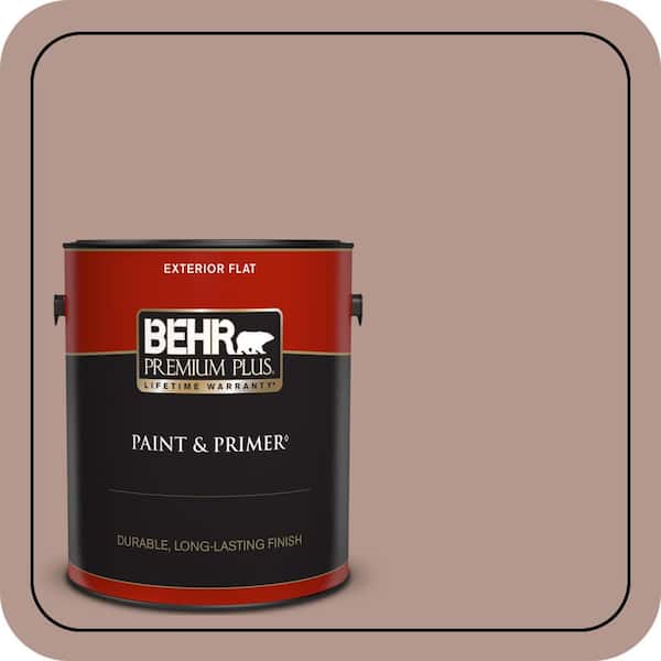 BEHR PREMIUM PLUS 1 gal. #N160-4 Sonora Rose Flat Exterior Paint & Primer