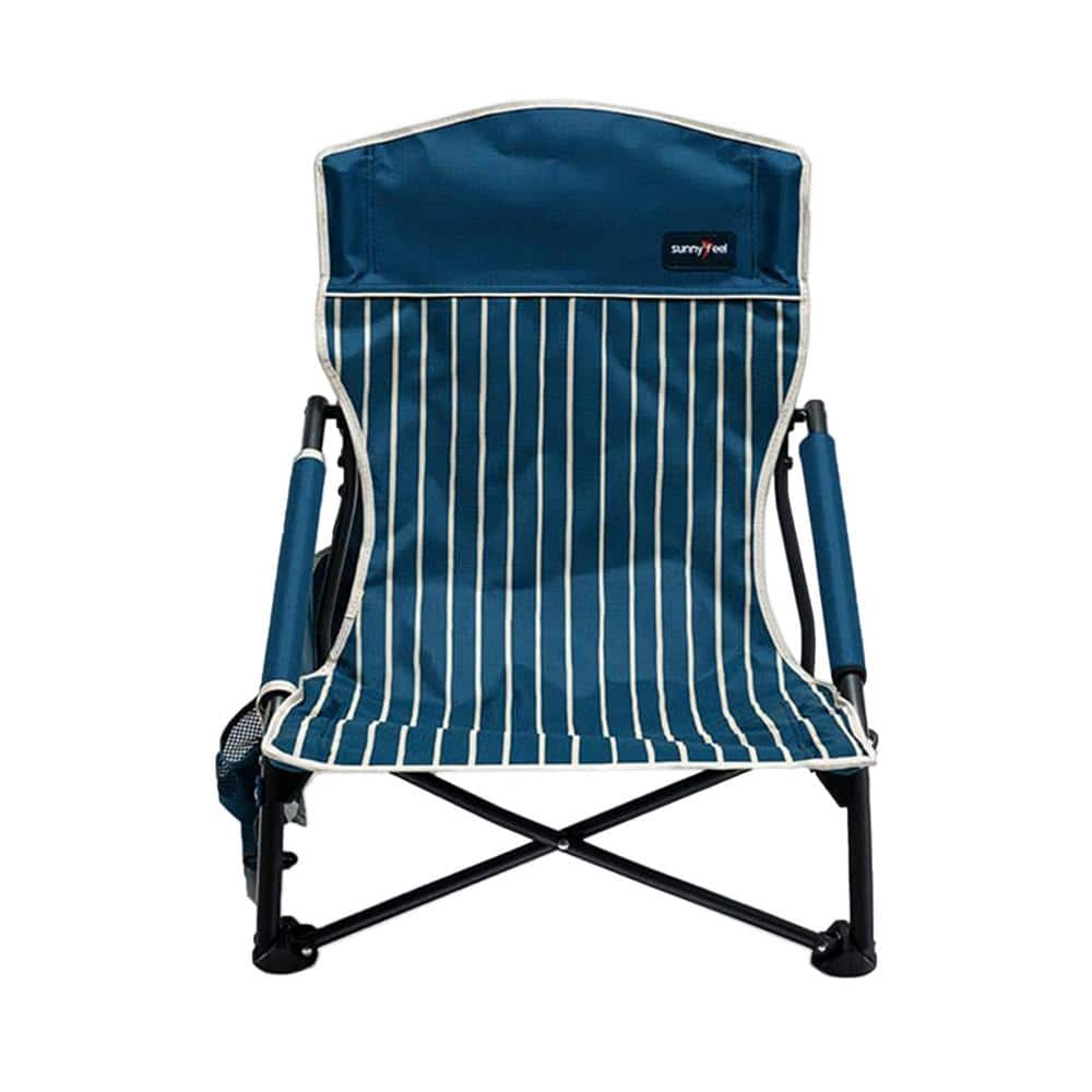 Details about   Deluxe Heavy Duty Folding Portable Camp Chair w/ Cooler Cup Holder Blue 