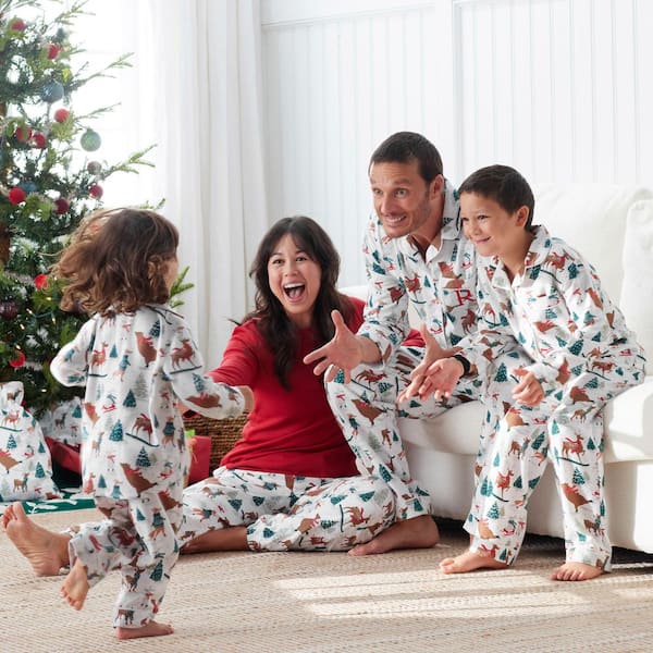 Company Cotton Family Flannel Sleep and Access Unisex Pajama Set