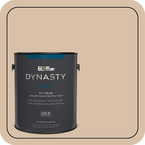 BEHR DYNASTY 1 gal. Home Decorators Collection #HDC-CT-06 Country Linens Satin Enamel Exterior Stain-Blocking Paint & Primer
