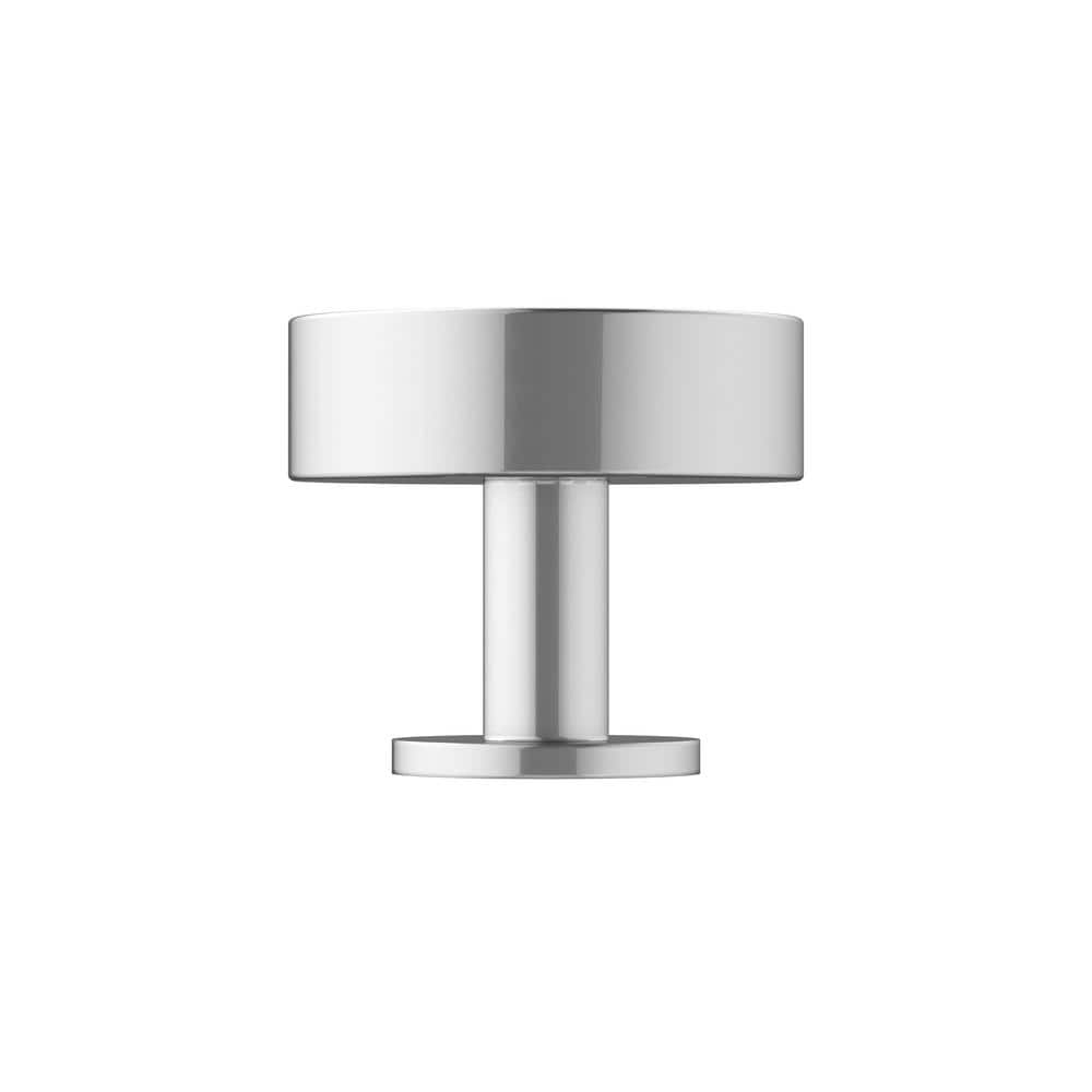Polished Chrome Round Cabinet Knob, 1-1/4 inch Diameter