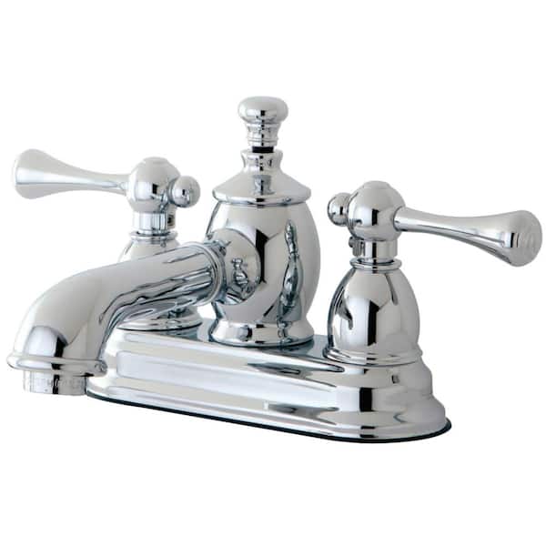 Kingston Brass Vintage 4 in. Centerset 2-Handle Bathroom Faucet in Chrome