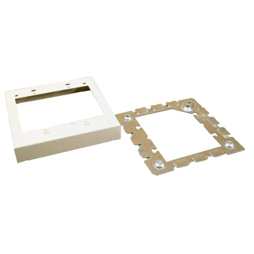 UPC 786776070606 product image for Wiremold 500 and 700 Series Metal Racewal 15/16 in. Deep 2-Gang Starter Box, Ivo | upcitemdb.com