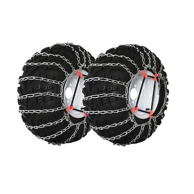 18x9.50x8 OakTen Set of Two Snow Tire Chains for Lawn Tractor Snowblowers Repl Husqvarna 954 0502-02 954050202 