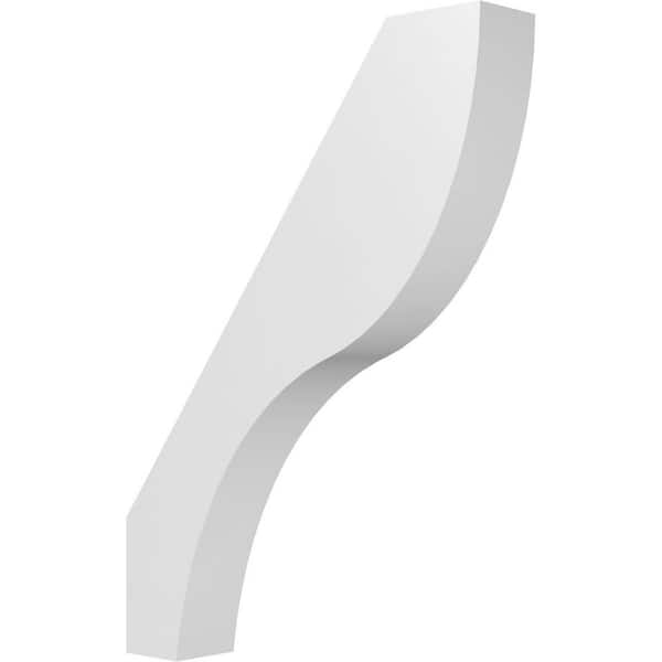 Ekena Millwork Geneva 3 in. W x 22 in. H x 16 in. D Polyurethane Knee Brace