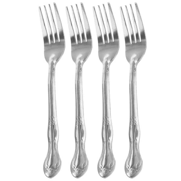 Gibson Home Abbie 4-Piece Stainless Steel Dinner Fork Set