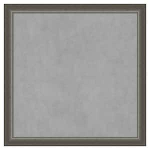 Domus Dark Silver 27 in. x 27 in. Framed Magnetic Board