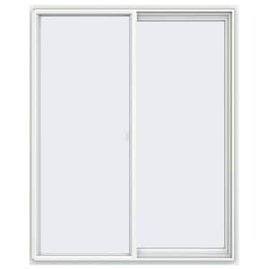 47.5 in. x 59.5 in. V-2500 Series White Vinyl Right-Handed Sliding Window with Fiberglass Mesh Screen