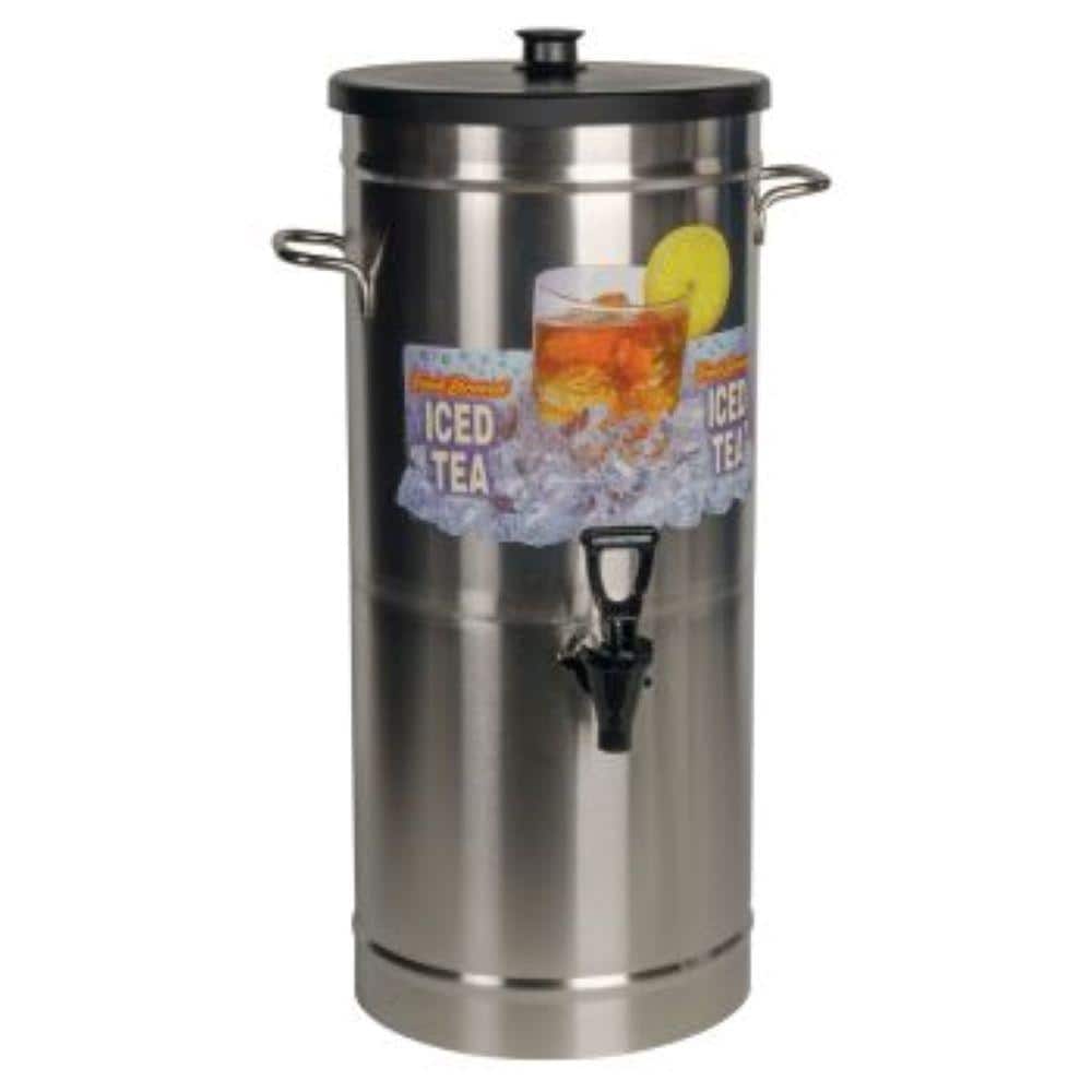 Tea Dispenser, 3 Gallon Round, Stainless Steel, Boswell TD3
