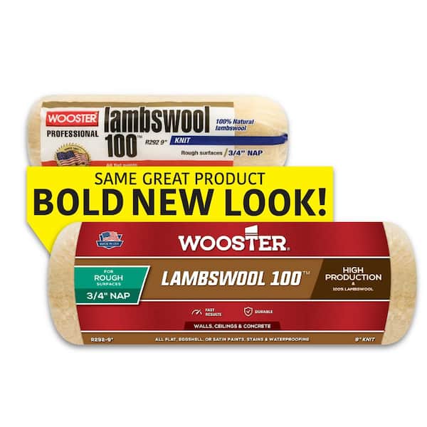 Lambswool 100 9 in. x 3/4 in. Wool Roller Cover