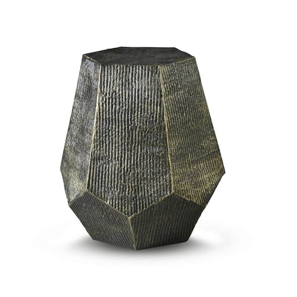 Steve Silver Donato Brass Hexagon 18.5 in. End Table