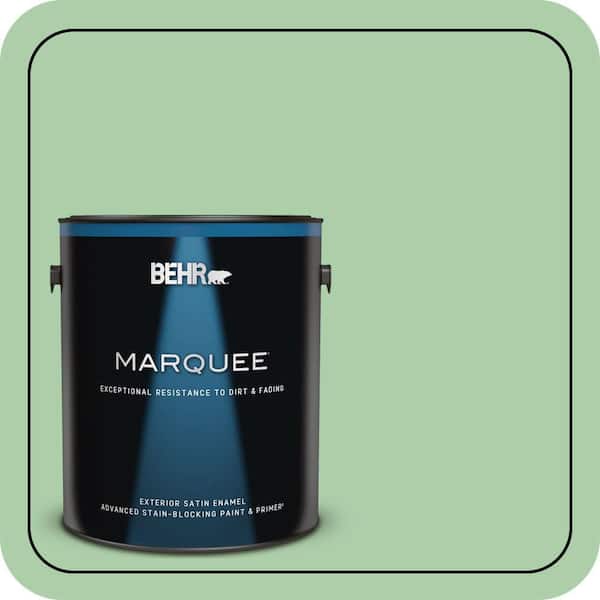 BEHR MARQUEE 1 gal. #450D-4 Garden Room Satin Enamel Exterior Paint & Primer