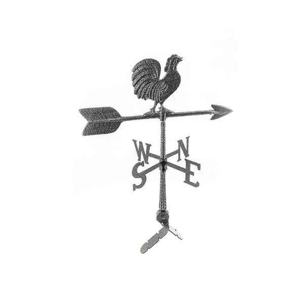 Montague Metal Products 24 in. Aluminum Rooster Weathervane - Swedish Iron
