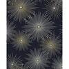 NextWall 30.75 sq. ft. Midnight and Gold Starburst Geo Vinyl Peel and Stick Wallpaper Roll NW43102