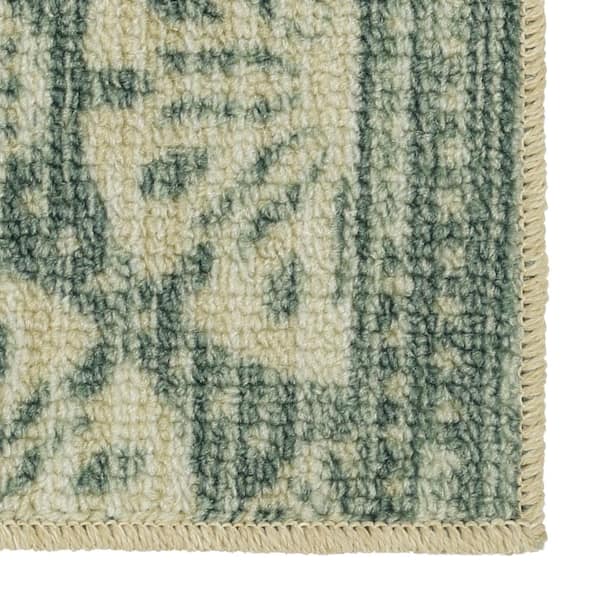 Mohawk Home Sand Dollar Aqua 1 ft. 8 in. x 2 ft. 10 in. Medallion Machine  Washable Area Rug 549121 - The Home Depot