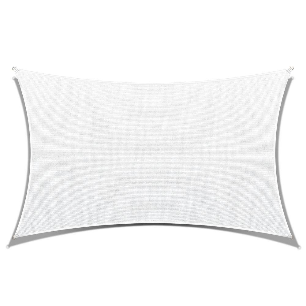 14 ft. x 18 ft. White Rectangle Shade Sail