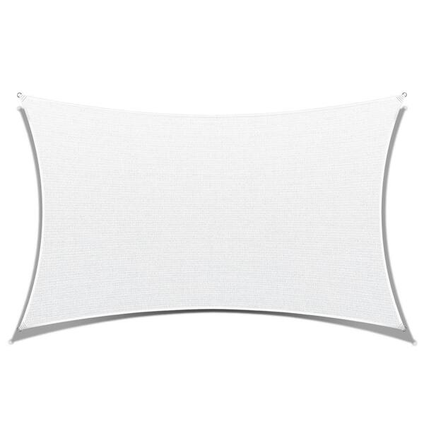 AMGO 8 ft. x 12 ft. White Rectangle Sail