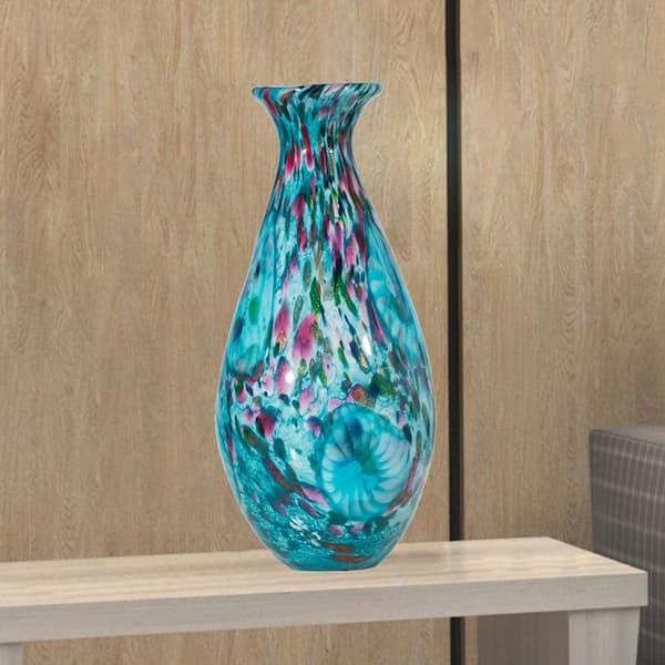 Dale Tiffany Leona 11.75 in. Hand Blown Art Glass Vase AV19234