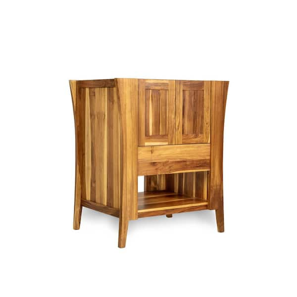 EcoDecors Significado 36 in. L Teak Vanity Cabinet Only in Natural