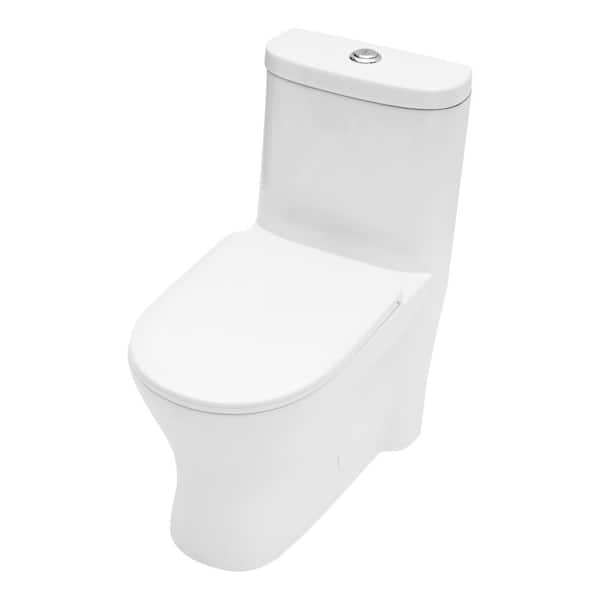 One-Piece Toilet 1.1/1.6 GPF Dual Flush ADA Toilet with 17 in. Bowl Hight
