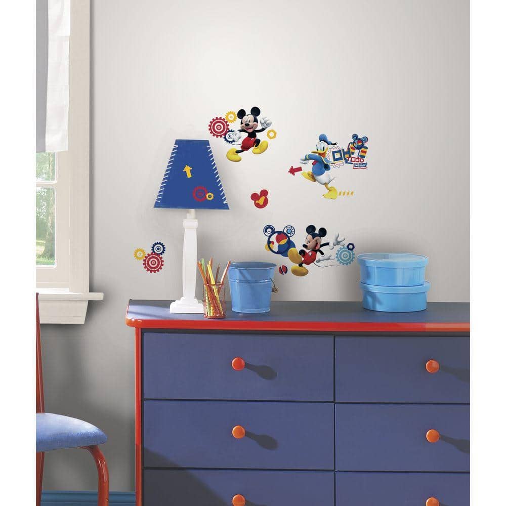 Have a question about RoomMates 5 in. x 19 in. Mickey & Friends - Mickey  Mouse Clubhouse Capers Peel and Stick Giant Wall Decal? - Pg 1 - The Home  Depot