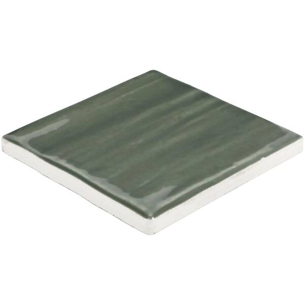 Daltile Artcrafted Aloe 4 in. x 4 in. Glossy Ceramic Wall Tile