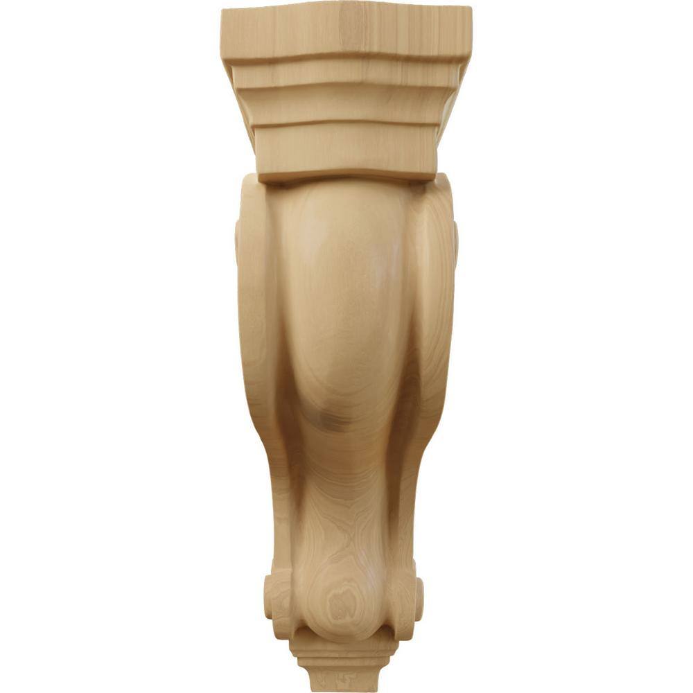 Cherry Hand-Carved Hardwood Decorative Corbel 13"