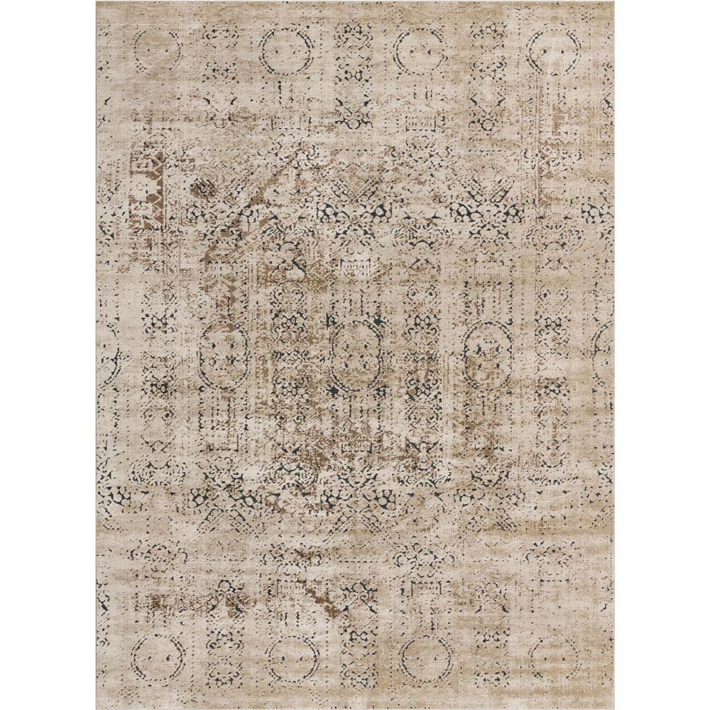 Unique Loom Chateau Quincy Beige 9' 0 x 12' 0 Area Rug 3136044 - The ...