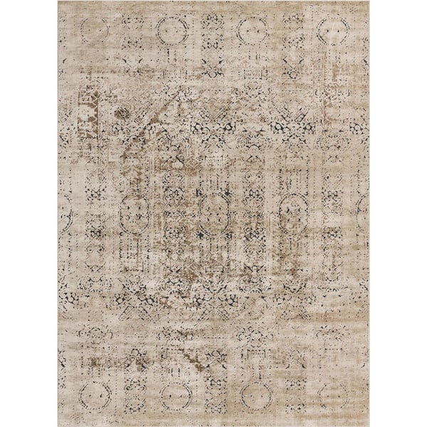 Unique Loom Chateau Quincy Beige 9' 0 x 12' 0 Area Rug