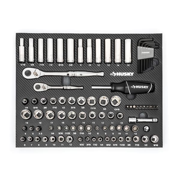 Husky Mechanics Tool Set in EVA Foam (94-Piece)
