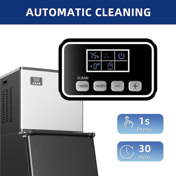 SIMZLIFE 22.2 in. 400 lb./24H Full Size Cubes Freestanding Ice