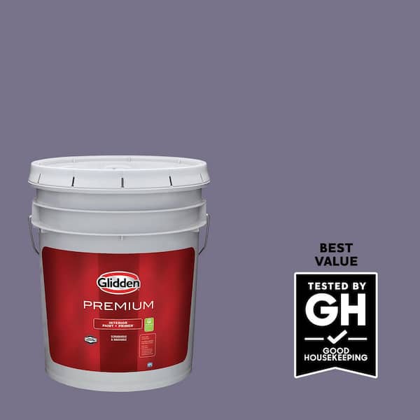 Glidden Premium 5 gal. PPG1173-6 Plum Shade Flat Interior Paint