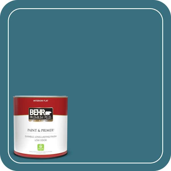 BEHR PREMIUM PLUS 1 qt. #530D-7 Grand Rapids Flat Low Odor Interior Paint & Primer