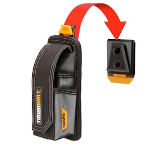 4" 5-Compartment Meter/Tester Pouch, Black for Master electricians with ClipTech and reinforced construction