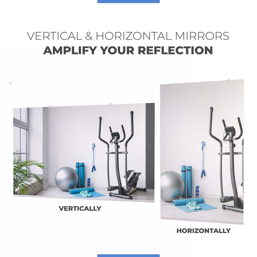 60" x 36" Frameless Polished Edge Full Length Wall Mirror