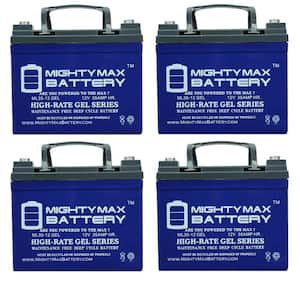 12V 35AH GEL Battery Replaces Miller Electric Blue Star 6000 - 4 Pack
