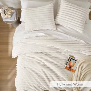 Avril 3-Piece Ivory Microfiber King/Cal King Comforter Set