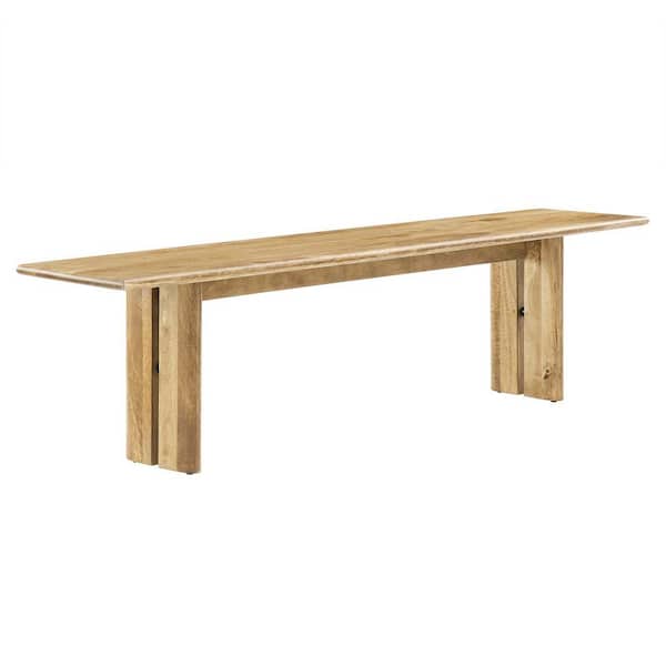 MODWAY Amistad in Oak Wood Dining Bench 72 in.
