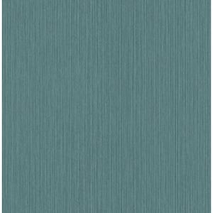 Crewe Teal Vertical Woodgrain Teal Paper Strippable Roll (Covers 56.4 sq. ft.)