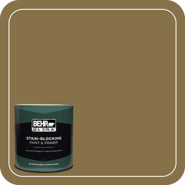 BEHR ULTRA 1 qt. #370F-7 Pinetop Semi-Gloss Enamel Exterior Paint & Primer