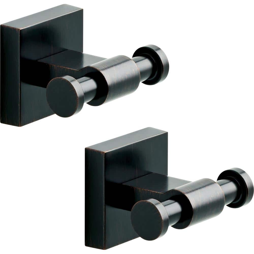 (2-Pack) Maxted Knob Towel Hooks Bath Hardware Accessory in Venetian Bronze