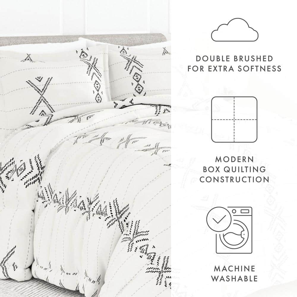 Gray Twin Reversible Microfiber Down Alternative Bedspread Set