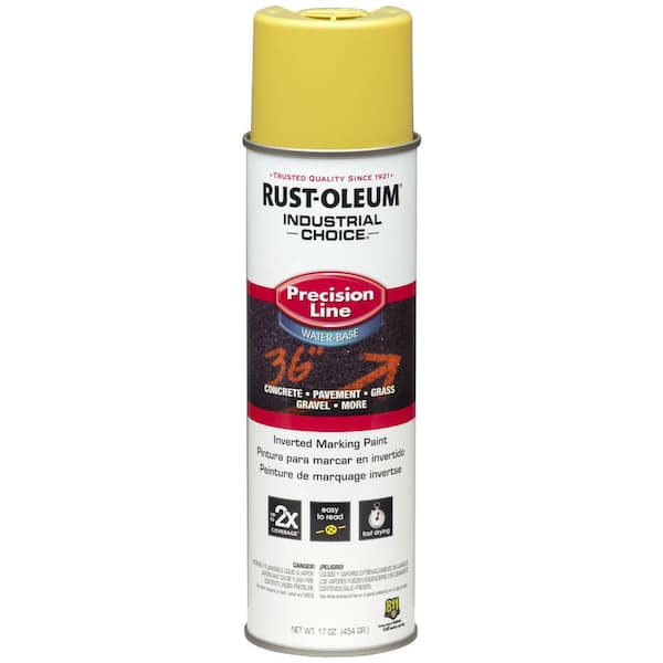 Rust-Oleum Professional 15 oz. High Visibility Yellow 2X Distance Inverted  Marking Spray Paint (6-Pack) 266577 - The Home Depot