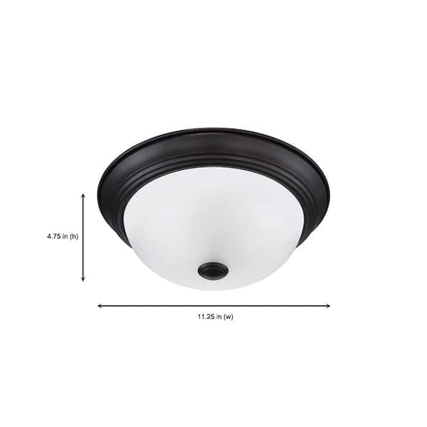 Designers Fountain Lunar 11.25-in Oil Rubbed Bronze Traditional Incandescent Flush Mount Light Designers Fountain Lunar 11.25-in Oil Rubbed Bronze Traditional Incandescent Flush Mount Light