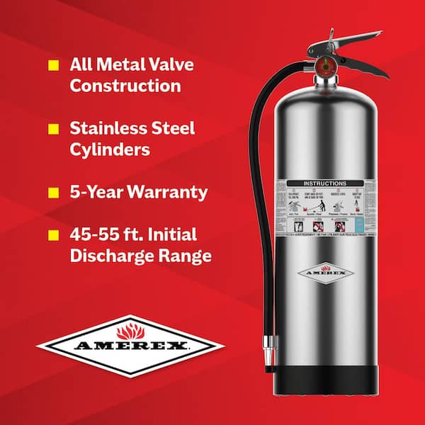 MED Stored Pressure Portable Water Fire Extinguisher