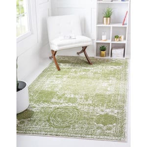 Bromley Wells Green 4 ft. x 6 ft. Area Rug