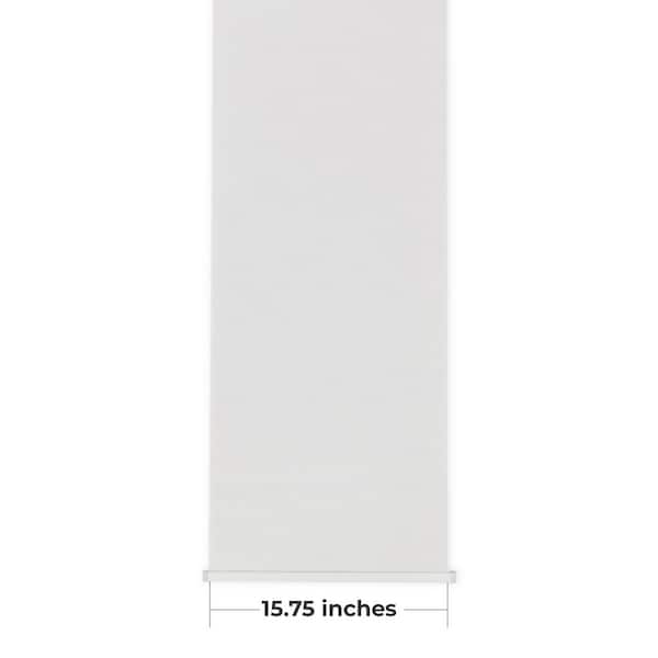 EMOH Pearly White Light Filtering Panel with 15.75 inch Slate, 68 inch Long