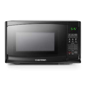 0.9 cu. ft. Countertop Microwave in Black with Presets, Power Levels, Mute, 30 Seconds, Eco Mode, Child lock, 900 Watts