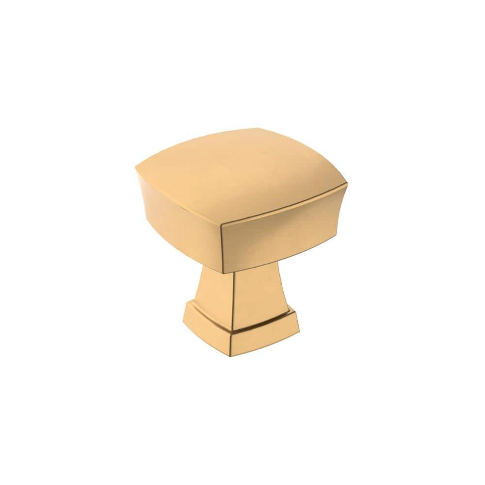 Stature 1-1/4 in. (32mm) Classic Champagne Bronze Square Cabinet Knob